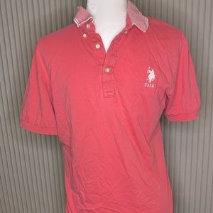 US Polo Association Coral Polo Shirt